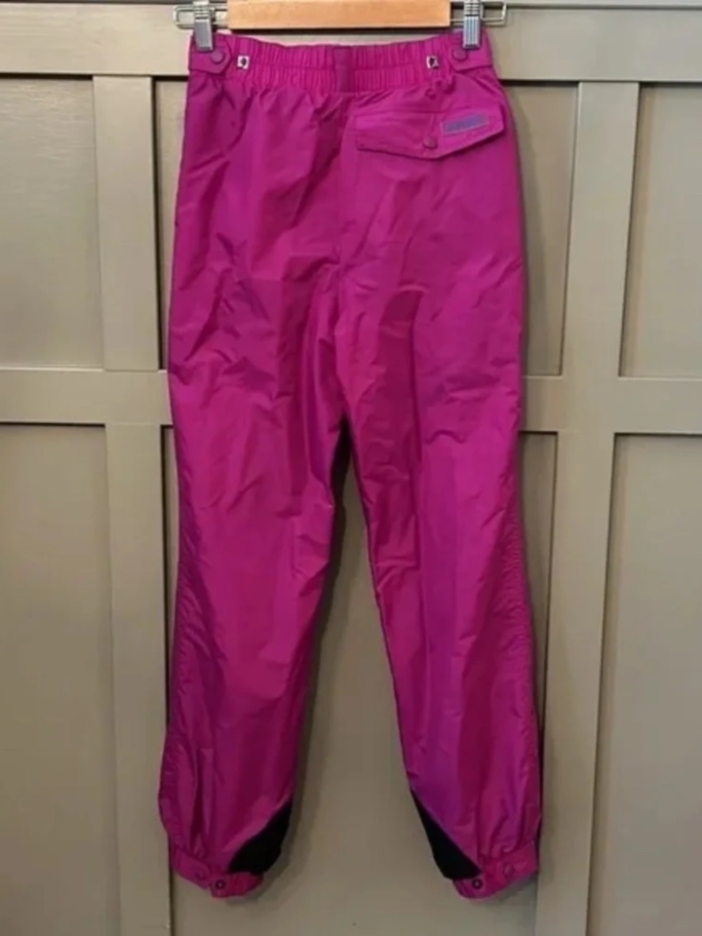 Columbia Vintage Snow Pants Purple Magenta Adjustable Waist Youth Size Large - Picture 5 of 9